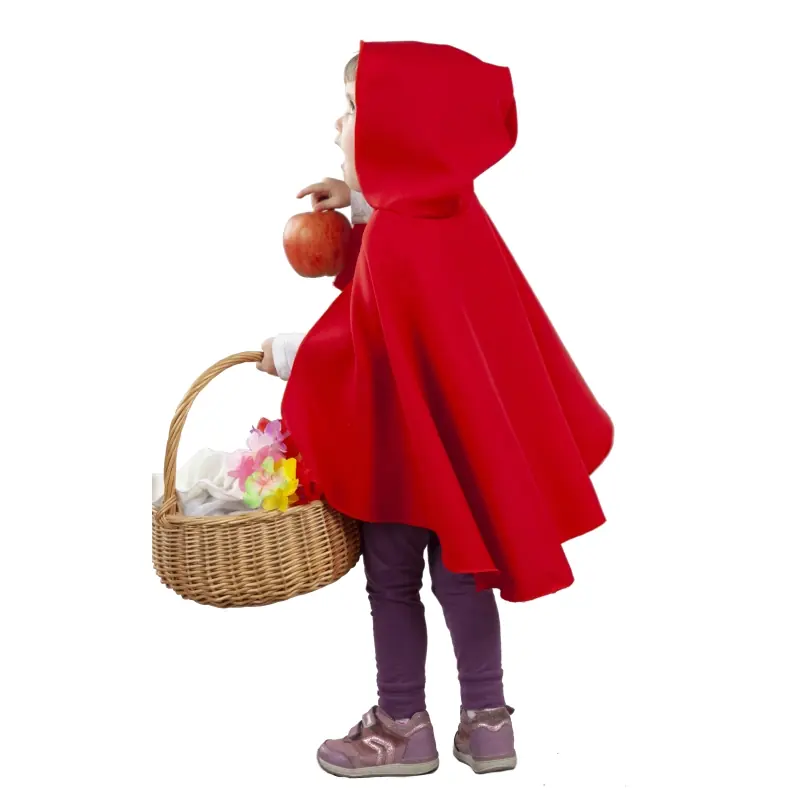 Capa roja capucha bebe