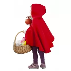 Capa roja capucha bebe