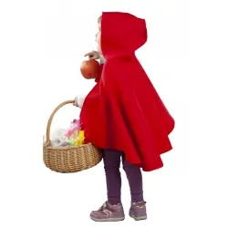 Capa roja capucha bebe