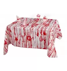 Mantel con servilletas halloween