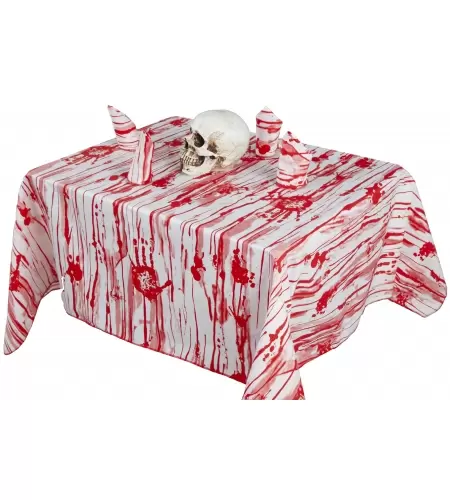 Mantel con servilletas halloween