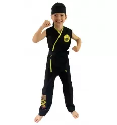 DISFRAZ KARATEKA NEGRO INFANTIL