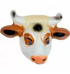 Cow"s plastic mask