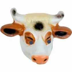 Kuh plastik maske