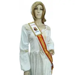 Banda rainha da beleza com escudo
