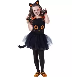 DISFRAZ GATITA NEGRA TUTUWEEN INFANTIL