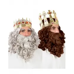 SET PELUCA Y BARBA REY LUJO