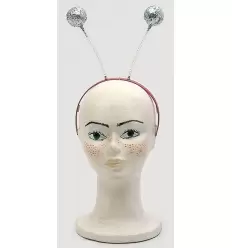 Headset com bolas cristalizado