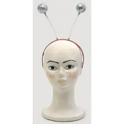 Diadema con bolas escarchadas