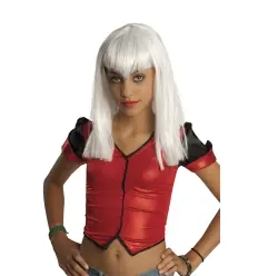 PELUCA VAMPIRESA TRAVIESA BLANCA INFANTIL