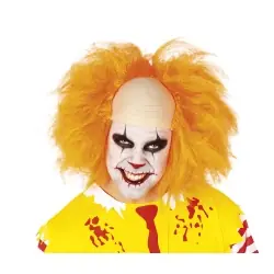 PELUCA LUXE PAYASO MALVADO NARANJA