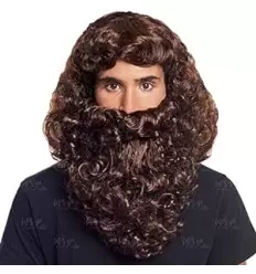 PELUCA Y BARBA DE REY BLANCA 2