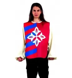 Peto medieval flor de lis adulto