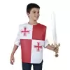Peto medieval doble cruz infantil