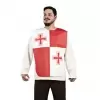 Peto medieval doble cruz adulto