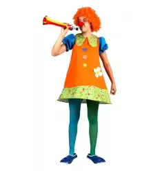 Disfraz payasita alegre mujer
