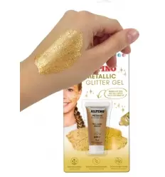 Gel glitter metalico oro