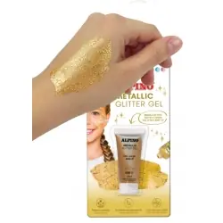 Gel glitter metalico oro