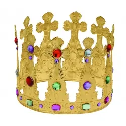 Corona metal piedras grandes