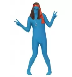 DISFRAZ SEGUNDA PIEL AZUL ADULTO