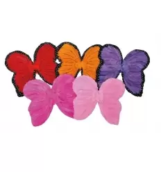 Ailes papillon en plumes