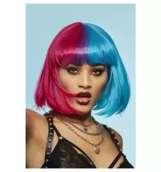 PELUCA VALENTINA ROJA Y AZUL
