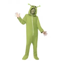 DISFRAZ EXTRATERRESTRE VERDE INFANTIL