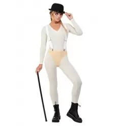 DISFRAZ NARANJA MECÁNICA CHICA ADULTO