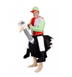 DISFRAZ JOCKEY DE AVESTRUZ ADULTO