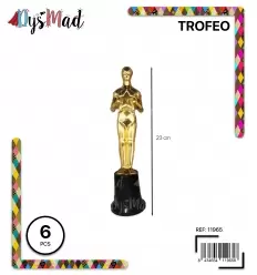 TROFEO ESTATUILLA DORADA 23 CM