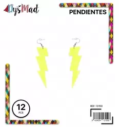 PENDIENTE RAYO PLASTICO