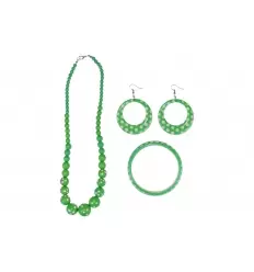 CONJUNTO COLLAR, PULSERA, PENDIENTES LUNARES