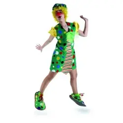 Clown ladies polka dot costume