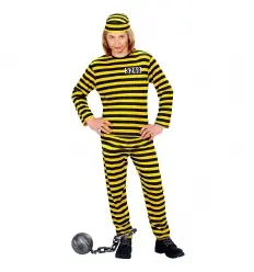 DISFRAZ PRESO AMARILLO ADULTO