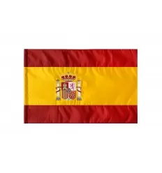 BANDERA ESPAÑA 150X100 CM. RASO BORDADO