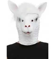 MASCARA LLAMA LATEX CON PELO