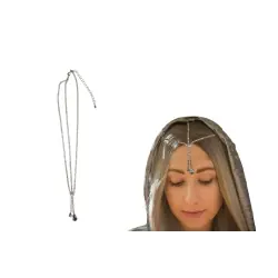 Tiara corrente rubi com brilhantes