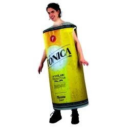 Disfarce de lata de tónica adulto