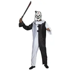 Disfarce de palhaço arlequim adulto para o Halloween