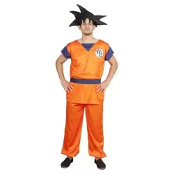 DISFRAZ GUERRERO NINJA NARANJA ADULTO