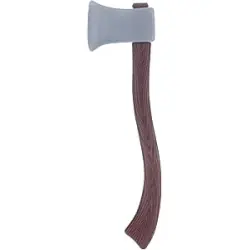Machado de plástico com efeito de madeira de 59 cm