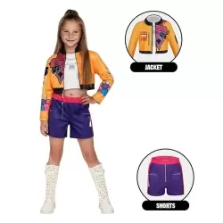 DISFRAZ K-POP RUMI MORADO INFANTIL