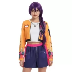 DISFRAZ K-POP RUMI MORADO ADULTO