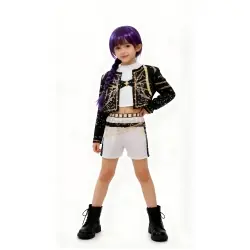 K-Pop Rumi branco e preto infantil