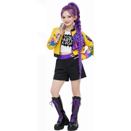 K-Pop dance roxo infantil