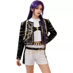 DISFRAZ K-POP RUMI BLANCO Y NEGRO ADULTO