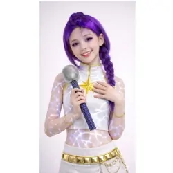 PELUCA K-POP RUMI MORADA INFANTIL