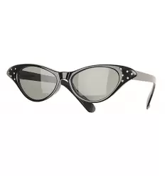 Gafas negras con diamantes