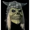 Careta calavera vikingo con casco y pelo