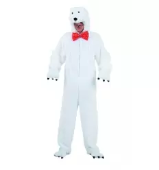 Fato de urso polar infantil